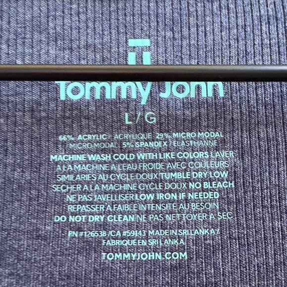 Tommy John Women's Downtime Henley long sleeve pajama sleep top, Size Large, NWT - Picture 8 of 10